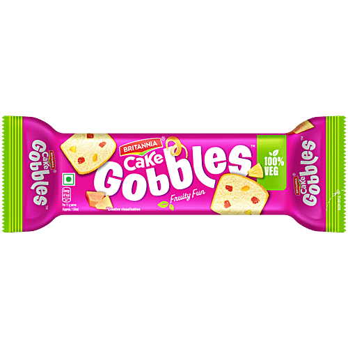 Britannia Gobbles Veg Fruity Fun Cake