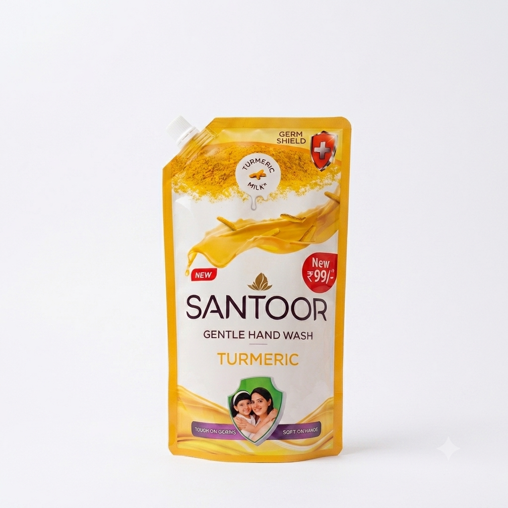 Santoor Turmeric Gentle Hand Wash 600ml