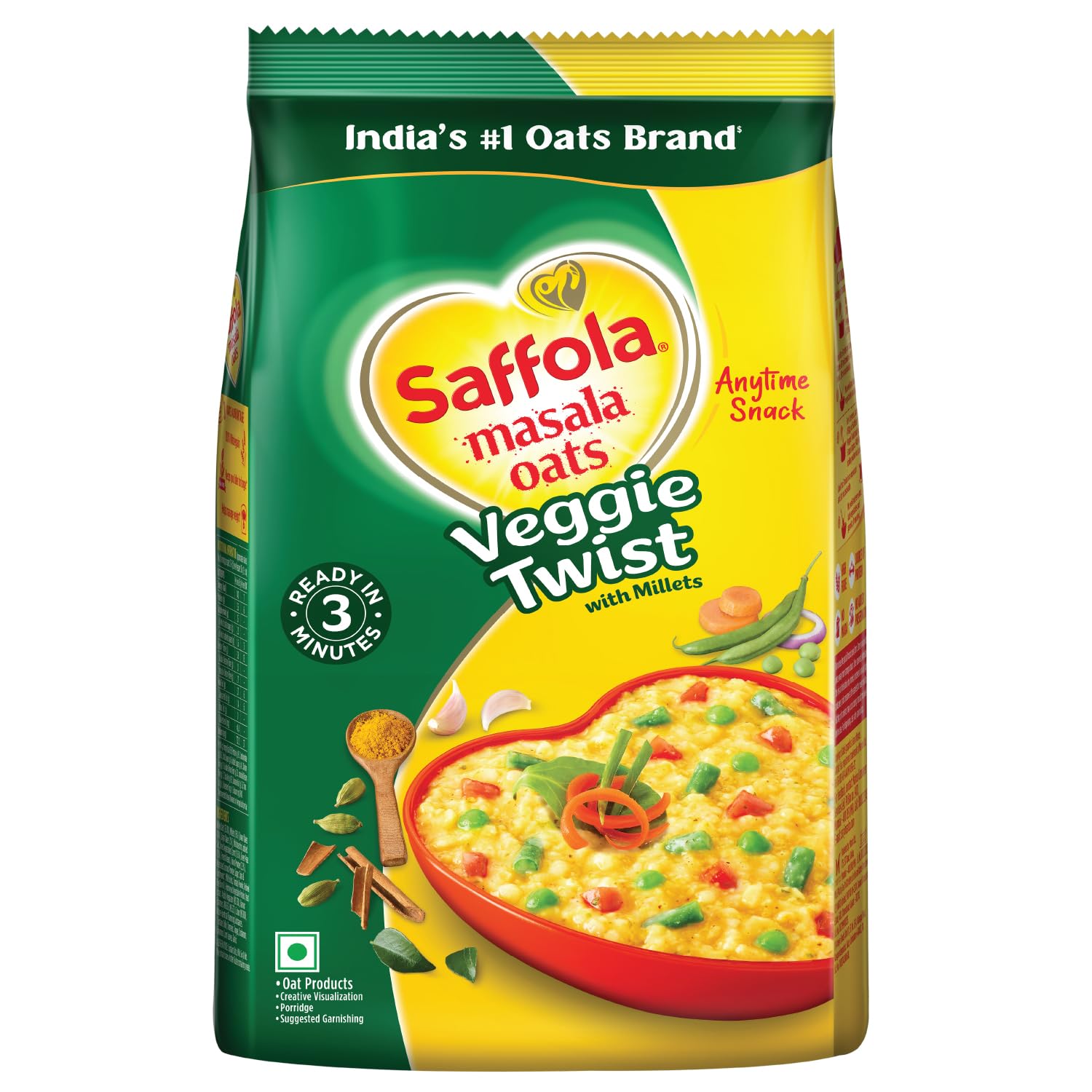 Saffola Massala Oats With Veggie Twist 500g