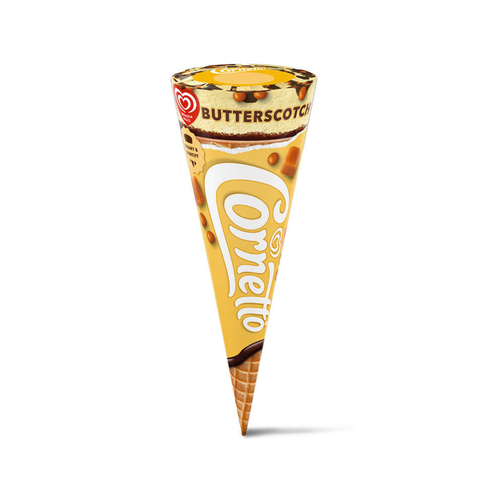 Kwality Wall’s Cornetto Butterscotch Frozen Dessert Cone