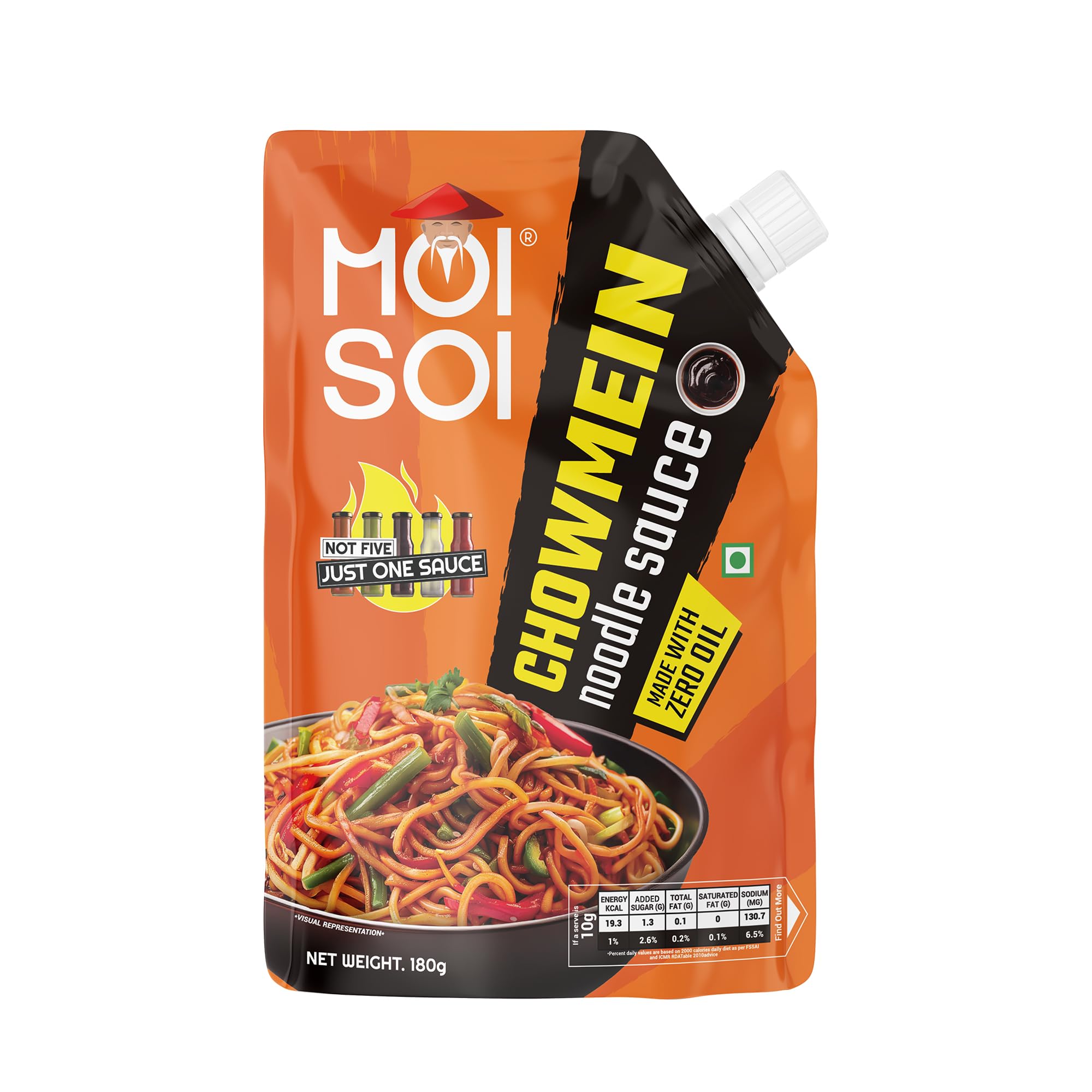 71GdnVaxLQL Moi Soi Hakka Chowmein Noodle Sauce - Cook-Spread-Dip Sauce - 180gm - Image 1