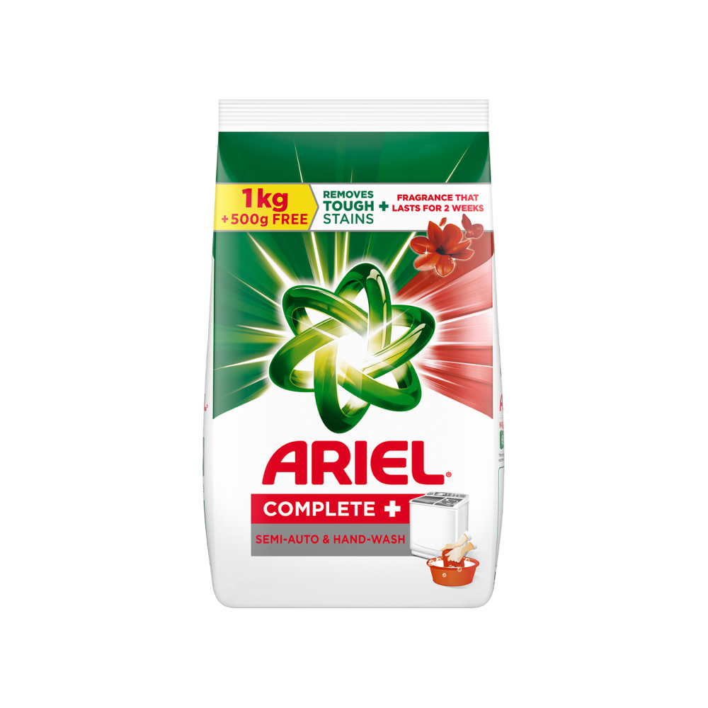 Ariel Complete Detergent Powder – Get 500 g Free