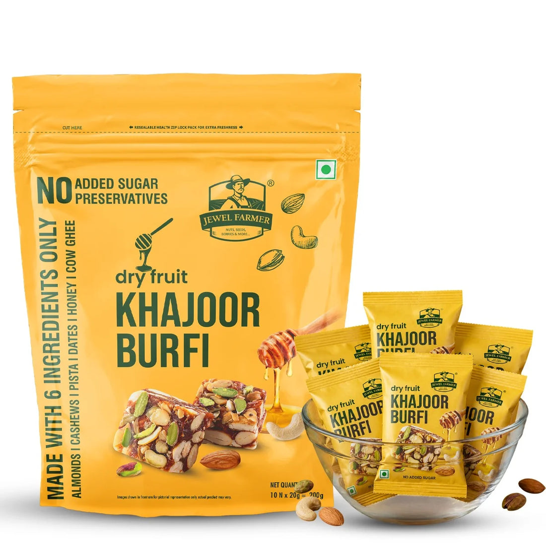 Dryfruit_Khajoor_Burfi_093642 Jewel Farmer Khajoor Burfi 200g - Image 1