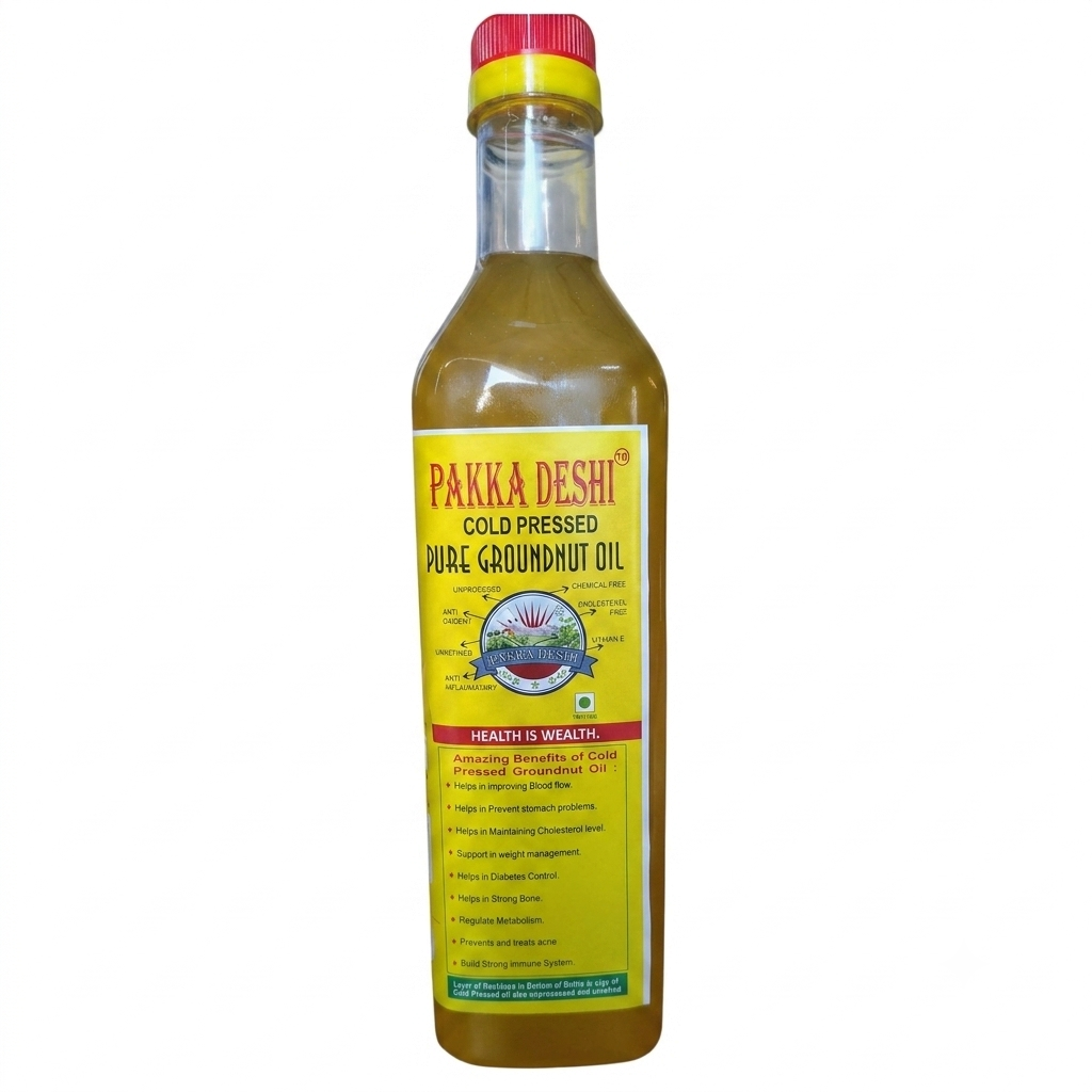 Pakka Desi Cold Pressed Groundnut Oil 1l