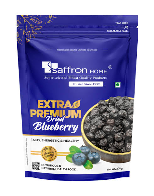 berriies Saffron Home Extra Dried Blueberries 200g - Image 1