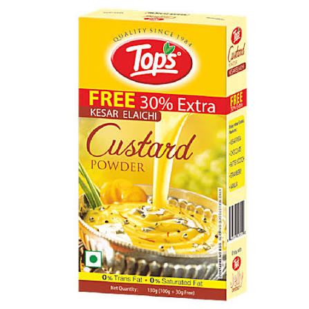 images (10) Tops Kesar Elaichi Custerd Powder 130g - Image 1