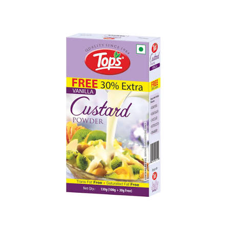 Tops Vanilla Custard Powder 130g