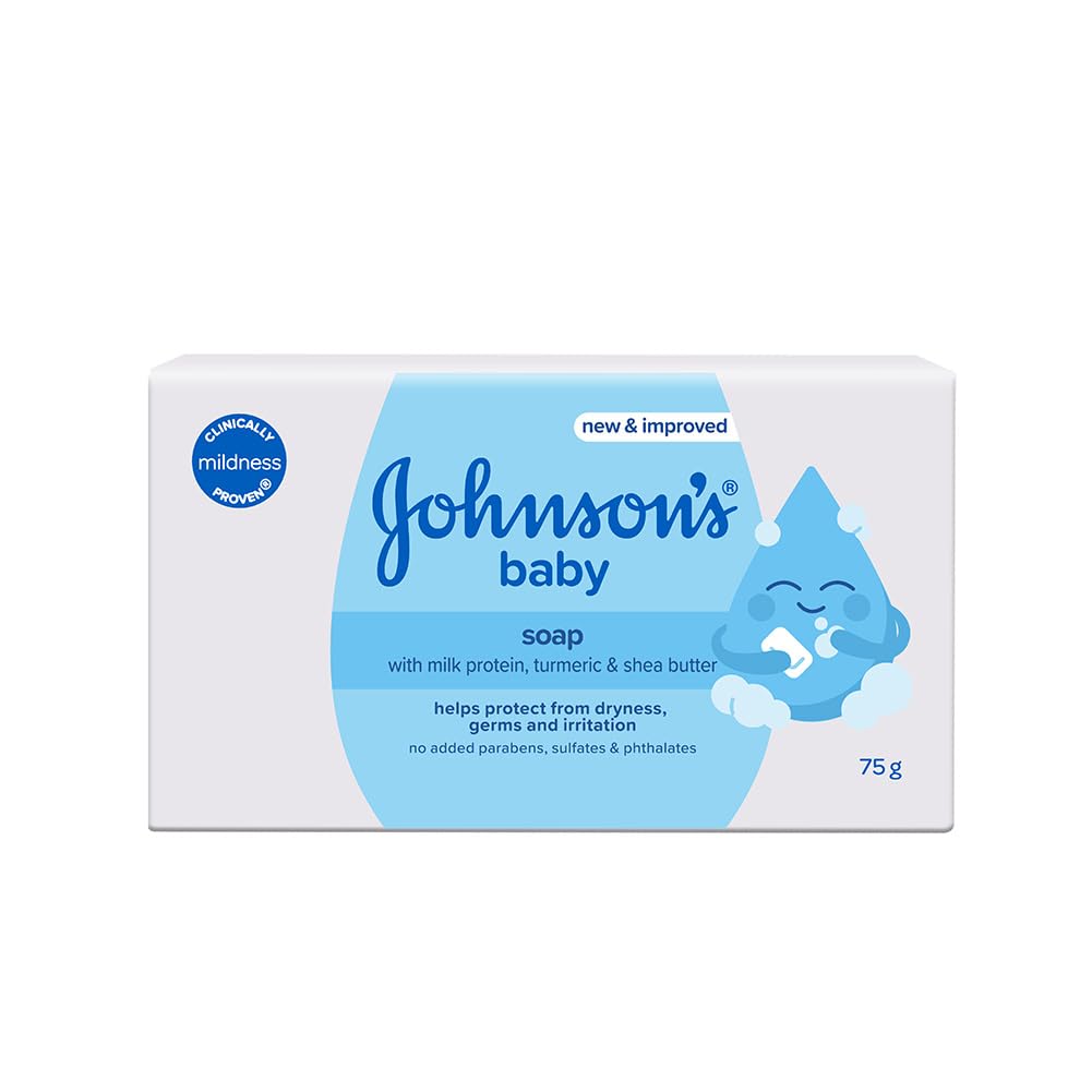 Johnsons Baby Soap 75g free with baby shampoo bottle