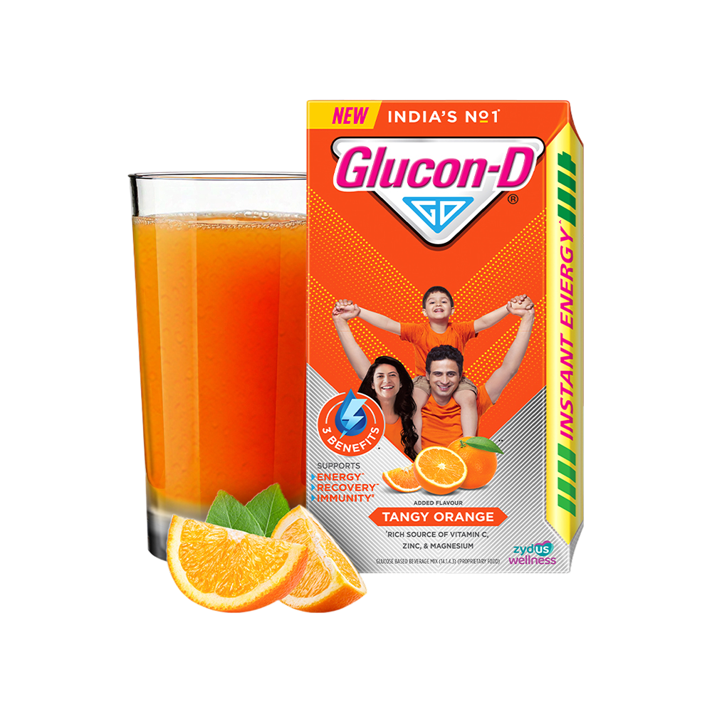 Glucon-D Tangy Orange Instant Energy Drink Mix