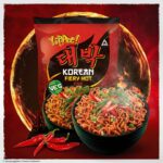 Korean fiery Hot Style Veg Noodles 80g - Image 3