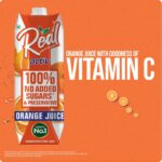 Real Active 100% Orange Juice 1Ltr - Image 4