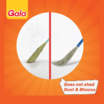 Gala No Dust Floor Broom, Jhadu (Plastic & Grass) - Image 4