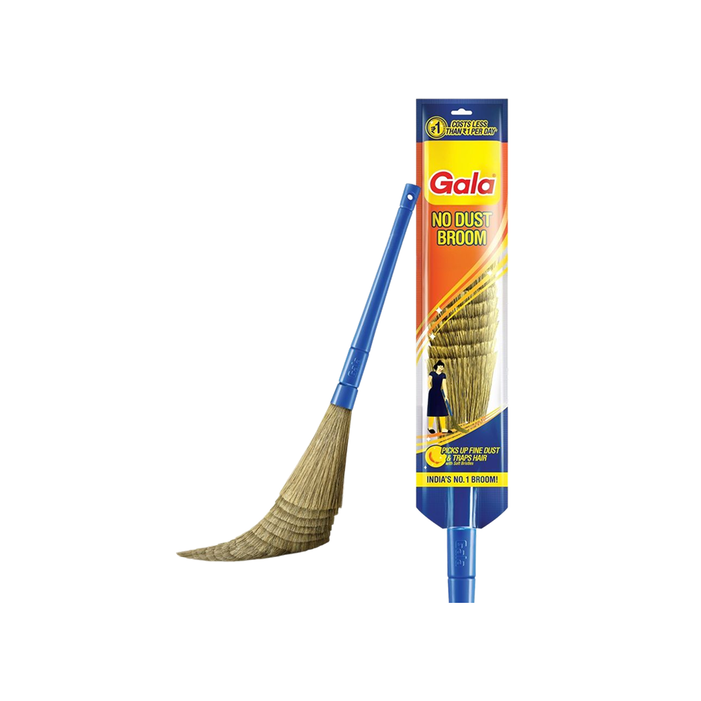 Gala No Dust Floor Broom, Jhadu (Plastic & Grass)